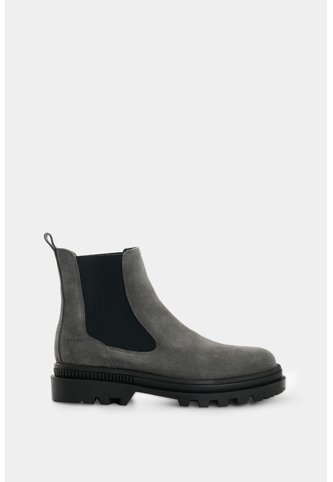 Botas Chelsea De Cuero Gamuzado Para Hombre Sole Botas Chelsea De Cuero Gamuzado Para Hombre Sole Gris 42 VÉLEZ Vélez