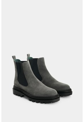 Botas Chelsea De Cuero Gamuzado Para Hombre Sole Botas Chelsea De Cuero Gamuzado Para Hombre Sole Gris 42 VÉLEZ