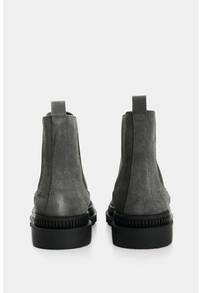 Botas Chelsea De Cuero Gamuzado Para Hombre Sole Botas Chelsea De Cuero Gamuzado Para Hombre Sole Gris 42 VÉLEZ