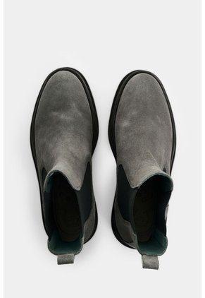 Botas Chelsea De Cuero Gamuzado Para Hombre Sole Botas Chelsea De Cuero Gamuzado Para Hombre Sole Gris 42 VÉLEZ
