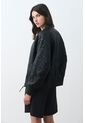 Bomber De Cuero Repujado Para Mujer Sira Bomber De Cuero Repujado Para Mujer Sira Negro L VÉLEZ de Vélez