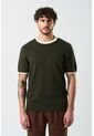 Camiseta Tejida Manga Corta Para Hombre Luminia Camiseta Tejida Manga Corta Para Hombre Luminia Verde Oliva L VÉLEZ de Vélez