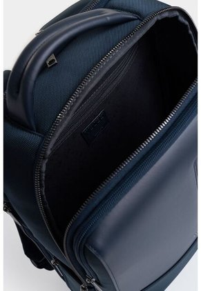Tula Morral Oasis De Lona Para Hombre Detalle Acento De Color Tula Morral Oasis De Lona Para Hombre Detalle Acento De Color Azul Oscuro VÉLEZ