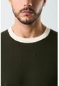 Camiseta Tejida Manga Corta Para Hombre Luminia Camiseta Tejida Manga Corta Para Hombre Luminia Verde Oliva L VÉLEZ de Vélez