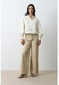 Chaqueta Cropped Holgada Para Mujer Tritón Chaqueta Cropped Holgada Para Mujer Tritón Crema L VÉLEZ de Vélez