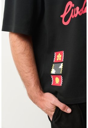 Polo Cropped En Algodón Para Hombre Primavera Polo Cropped En Algodón Para Hombre Primavera Negro XS VÉLEZ