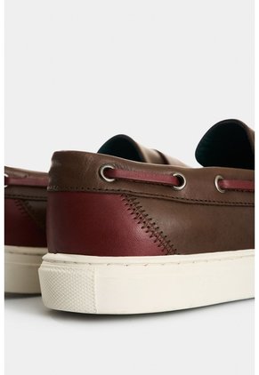 Mocasines Deportivos De Cuero Para Hombre Vintage Mocasines Deportivos De Cuero Para Hombre Vintage Cafe 38 VÉLEZ