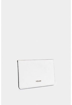 Porta Tarjetas Ava De Cuero Para Mujer Personalización Porta Tarjetas Ava De Cuero Para Mujer Personalización Blanco VÉLEZ