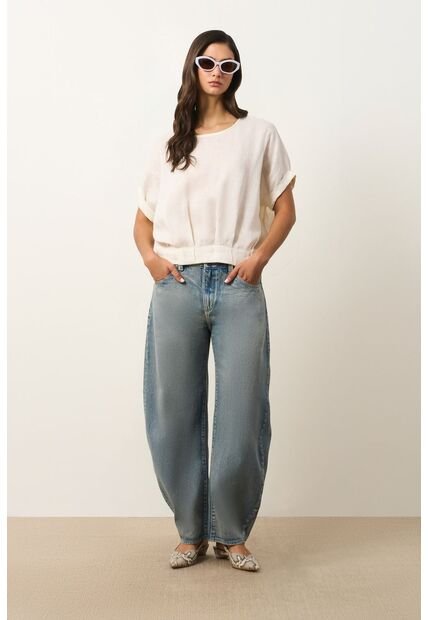 Camisa Manga Corta Para Mujer Sereno Camisa Manga Corta Para Mujer Sereno Crema S VÉLEZ