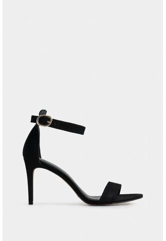 Sandalia Tacón Clavel De Cuero Para Mujer Ajuste Al Tobillo Sandalia Tacón Clavel De Cuero Para Mujer Ajuste Al Tobillo Negro 35 VÉLEZ Vélez