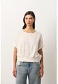 Camisa Manga Corta Para Mujer Sereno Camisa Manga Corta Para Mujer Sereno Crema S VÉLEZ de Vélez
