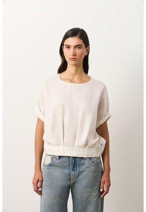 Camisa Manga Corta Para Mujer Sereno Camisa Manga Corta Para Mujer Sereno Crema S VÉLEZ