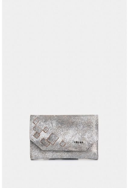 Billetera Bravo De Cuero Folia Para Mujer Detalle Tejido Billetera Bravo De Cuero Folia Para Mujer Detalle Tejido Plata Vélez