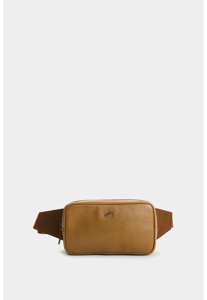 Riñonera Silueta Cuadrada De Cuero Para Hombre Hazel Riñonera Silueta Cuadrada De Cuero Para Hombre Hazel Miel VÉLEZ