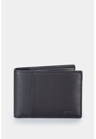 Billetera Draco De Cuero Para Hombre Mezcla De Texturas Billetera Draco De Cuero Para Hombre Mezcla De Texturas Negro VÉLEZ Vélez