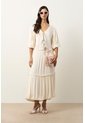 Camisa Kusa Con Efecto Satinado Para Mujer Camisa Kusa Con Efecto Satinado Para Mujer Crema S VÉLEZ de Vélez