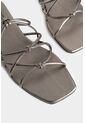 Sandalia Plana Mentha De Cuero Para Mujer Capellada Anudada Sandalia Plana Mentha De Cuero Para Mujer Capellada Anudada Plata 40 VÉLEZ de Vélez