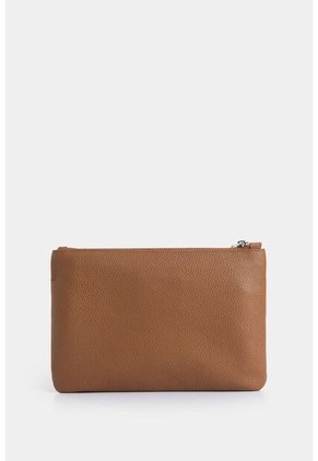 Cosmetiquera Arándano De Cuero Para Mujer Doble Bolsillo Cosmetiquera Arándano De Cuero Para Mujer Doble Bolsillo Miel VÉLEZ