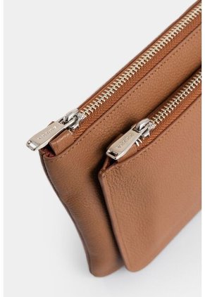 Cosmetiquera Arándano De Cuero Para Mujer Doble Bolsillo Cosmetiquera Arándano De Cuero Para Mujer Doble Bolsillo Miel VÉLEZ