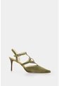 Tacones Cerrados En Cuero Con Taches Para Mujer Tikal Tacones Cerrados En Cuero Con Taches Para Mujer Tikal Verde Oliva 35 VÉLEZ de Vélez