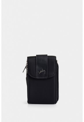 Manos Libres Astra En Lona Para Mujer Detalle Cuero Manos Libres Astra En Lona Para Mujer Detalle Cuero Negro VÉLEZ