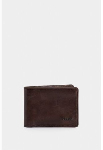Billetera Montt De Cuero Para Hombre Acabado Brillo Billetera Montt De Cuero Para Hombre Acabado Brillo Cafe VÉLEZ Vélez