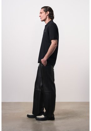 Polo Manga Corta Semi Fit Para Hombre Polo Manga Corta Semi Fit Para Hombre Negro S VÉLEZ