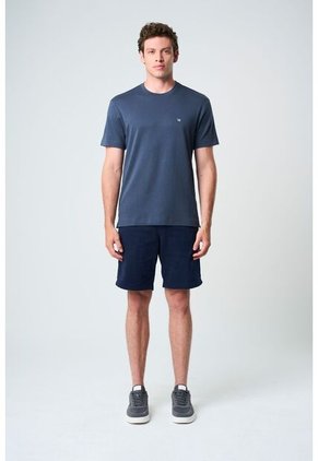 Camiseta Manga Corta Lerici Para Hombre Semi Fitted Camiseta Manga Corta Lerici Para Hombre Semi Fitted Azul Oscuro L VÉLEZ