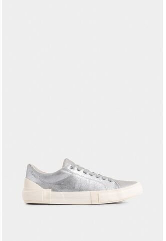 Tenis Torino 2.0 De Cuero Para Hombre Detalle Laminado Tenis Torino 2.0 De Cuero Para Hombre Detalle Laminado Plata 43 VÉLEZ Vélez