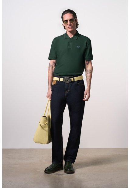 Polo Manga Corta Semi Fit Para Hombre Polo Manga Corta Semi Fit Para Hombre Verde Oliva M VÉLEZ