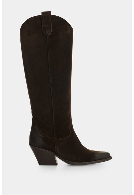 Botas En Cuero Gamuzado Para Mujer Gem Botas En Cuero Gamuzado Para Mujer Gem Cafe 41 VÉLEZ