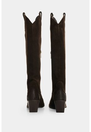 Botas En Cuero Gamuzado Para Mujer Gem Botas En Cuero Gamuzado Para Mujer Gem Cafe 41 VÉLEZ