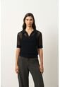 Polo Tejida Lascar Para Mujer Fit Holgado Polo Tejida Lascar Para Mujer Fit Holgado Negro XL VÉLEZ de Vélez