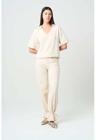 Jean Flare Circe Para Mujer Semi Encerado Jean Flare Circe Para Mujer Semi Encerado Arena 14 VÉLEZ Vélez