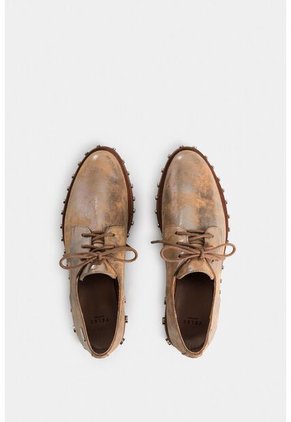 Zapato De Cordón Oxford De Cuero Folia Para Mujer Suela Taches Zapato De Cordón Oxford De Cuero Folia Para Mujer Suela Taches Plata 37 VÉLEZ