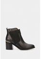 Botines Tacón De Cuero Aplique Botines Tacón De Cuero Aplique Negro 39 VÉLEZ de Vélez