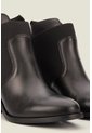 Botines Tacón De Cuero Aplique Botines Tacón De Cuero Aplique Negro 39 VÉLEZ de Vélez