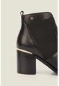 Botines Tacón De Cuero Aplique Botines Tacón De Cuero Aplique Negro 39 VÉLEZ de Vélez