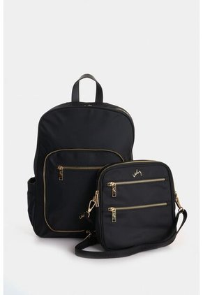 Morral Broni De Lona Para Mujer Versátil Morral Broni De Lona Para Mujer Versátil Negro VÉLEZ