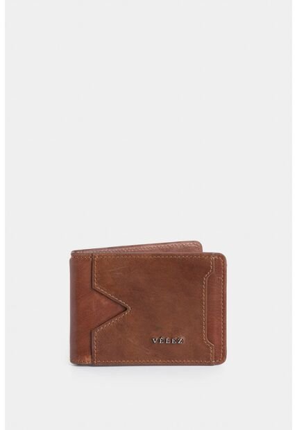 Porta Billetes Lunar 2.0 De Cuero Para Hombre Casual Porta Billetes Lunar 2.0 De Cuero Para Hombre Casual Miel VÉLEZ