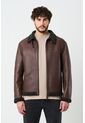 Chaqueta Atrani De Cuero Para Hombre Semi Ajustada Chaqueta Atrani De Cuero Para Hombre Semi Ajustada Cafe M VÉLEZ de Vélez