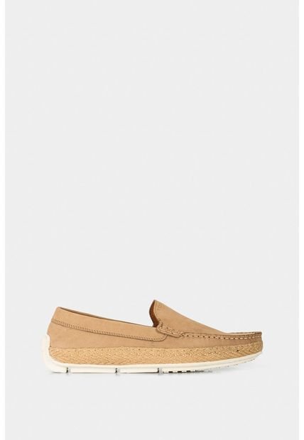 Mocasines Casuales De Cuero Para Hombre Inserto Yute Mocasines Casuales De Cuero Para Hombre Inserto Yute Arena 40 Vélez
