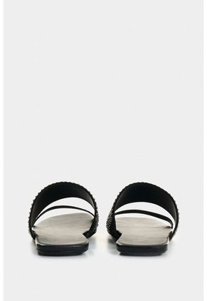 Sandalia Plana De Cuero Para Mujer Wave Sandalia Plana De Cuero Para Mujer Wave Negro 36 VÉLEZ