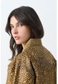 Chaqueta En Cuero Pelo Print Venado Para Mujer Chaqueta En Cuero Pelo Print Venado Para Mujer Miel XXL VÉLEZ de Vélez