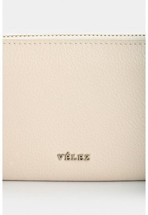 Portachequera De Cuero Para Mujer Vesubio Portachequera De Cuero Para Mujer Vesubio Blanco VÉLEZ