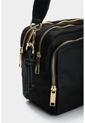 Manos Libres En Lona Y Cuero Para Mujer Square Manos Libres En Lona Y Cuero Para Mujer Square Negro VÉLEZ