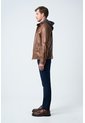 Chaqueta Belmont De Cuero Para Hombre Capucha Y Pechera Chaqueta Belmont De Cuero Para Hombre Capucha Y Pechera Miel S VÉLEZ de Vélez