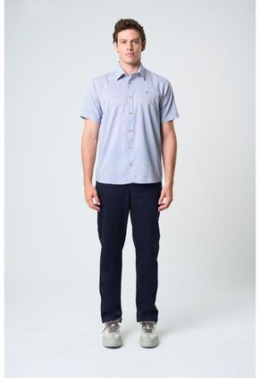 Camisa Manga Corta Enif Para Hombre Silueta Clásica Camisa Manga Corta Enif Para Hombre Silueta Clásica Azul Oscuro M VÉLEZ