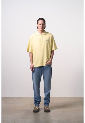 Polo Manga Corta Para Hombre Polo Manga Corta Para Hombre Amarillo XS VÉLEZ