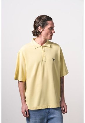 Polo Manga Corta Para Hombre Polo Manga Corta Para Hombre Amarillo XS VÉLEZ